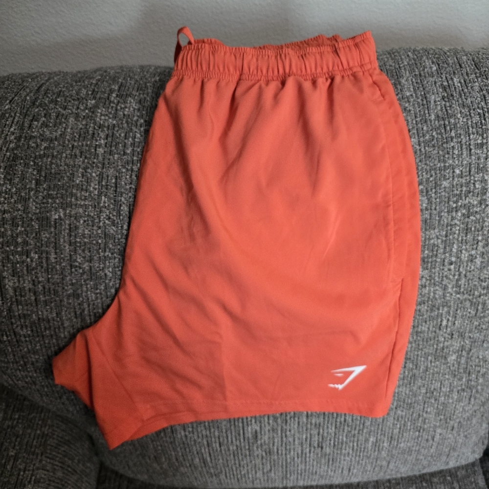 Mens gymshark shorts orange